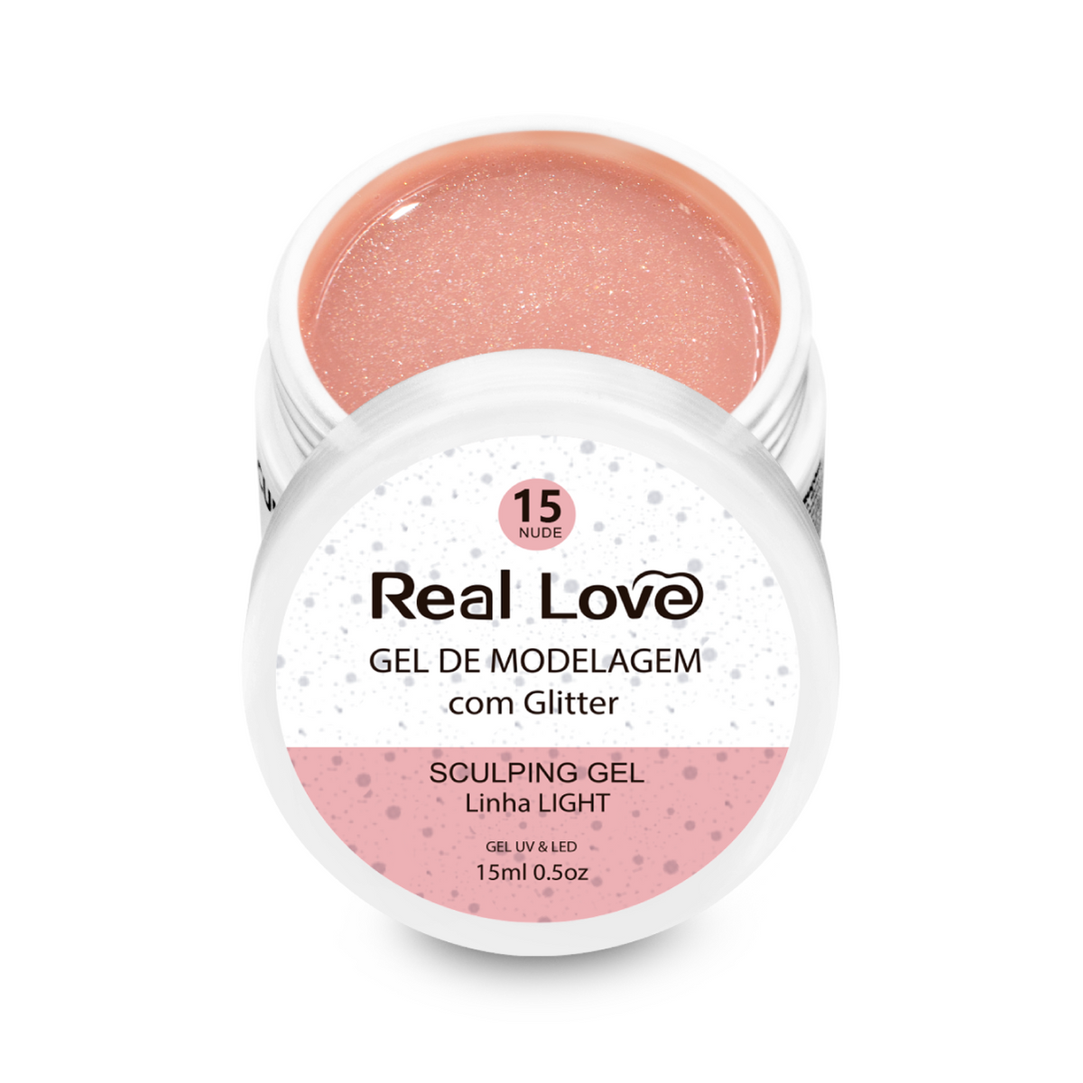 Gel Construtor com Glitter 15ml