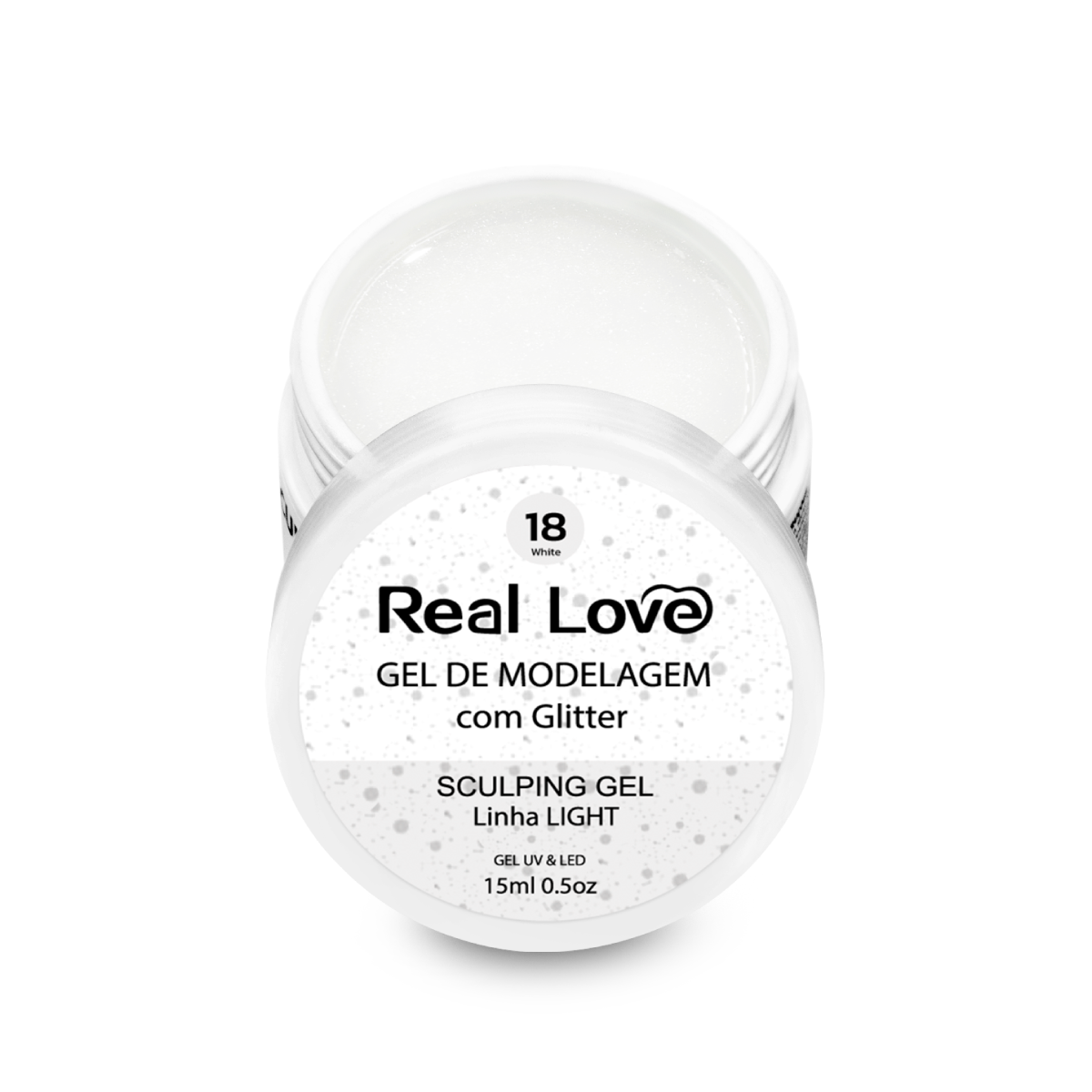 Gel Construtor com Glitter 15ml