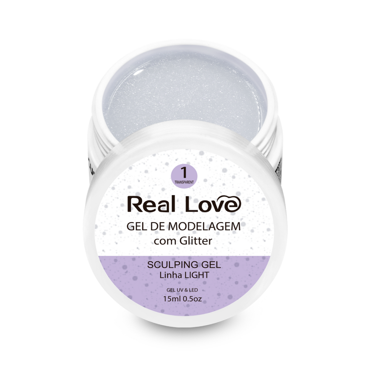 Gel Construtor com Glitter 15ml