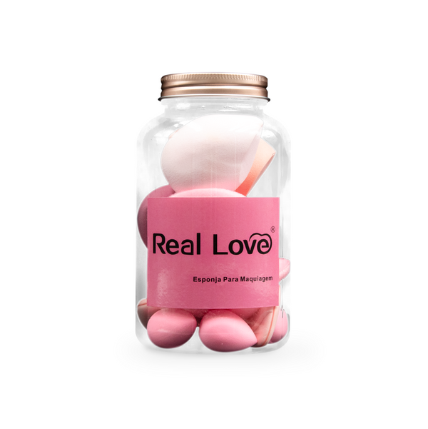 Kit Completo de Esponjas e Puffs de Maquiagem - Real Love