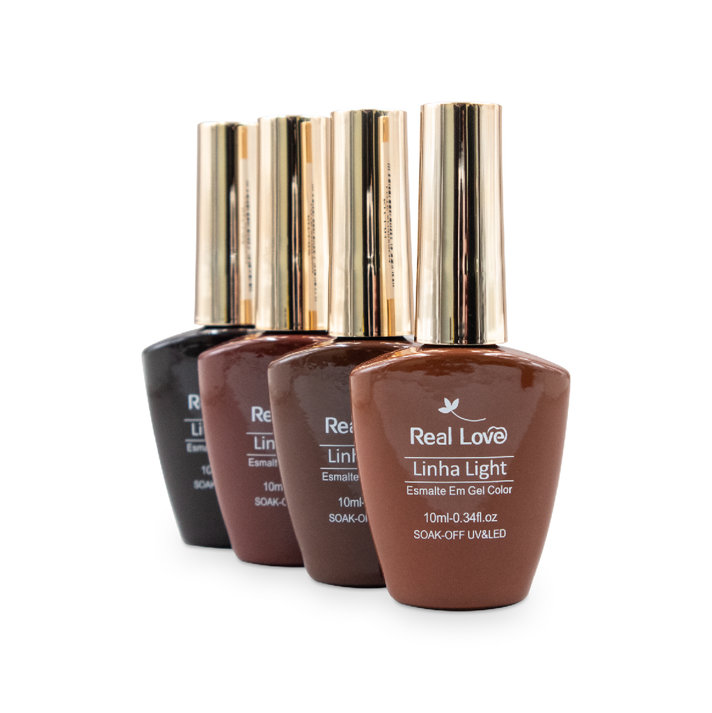 Esmaltes em Tons de Marrom 10 ml - Real Love
