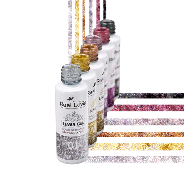 Esmalte em Gel 8ml - Nail Art Gel Line Refletivo - Real Love