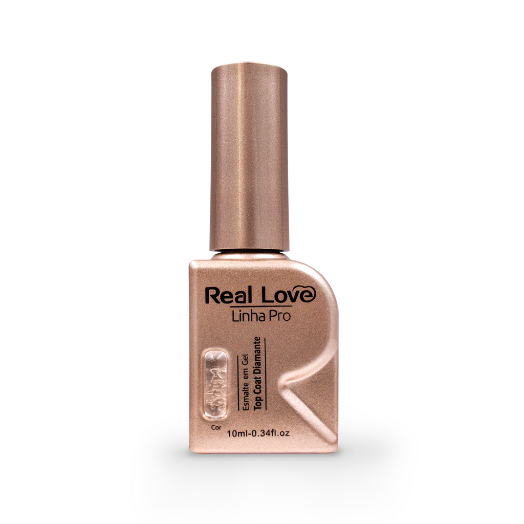 Top Coat Diamante Para Unhas Linha Pro 10 ml - Real Love