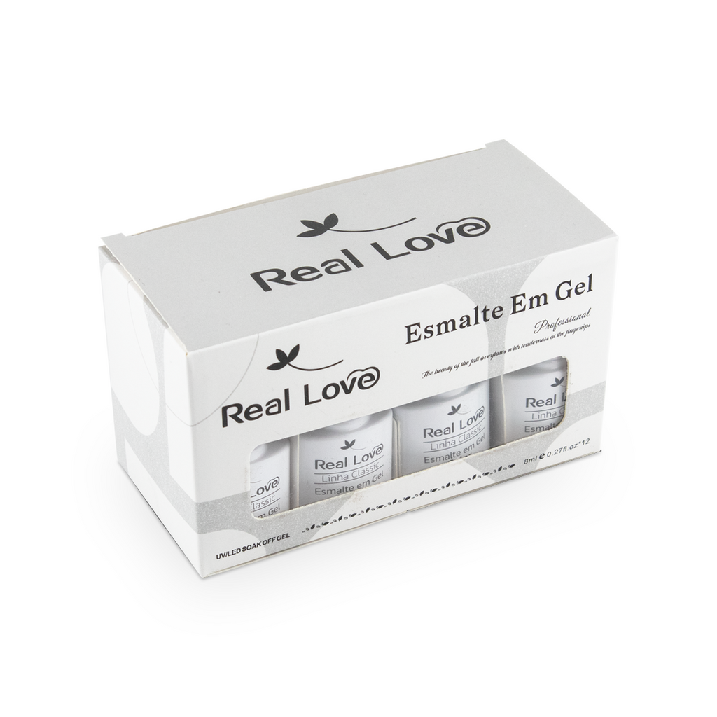Kit 12 Esmalte em Gel 8ml - Linha Classic - Real Love
