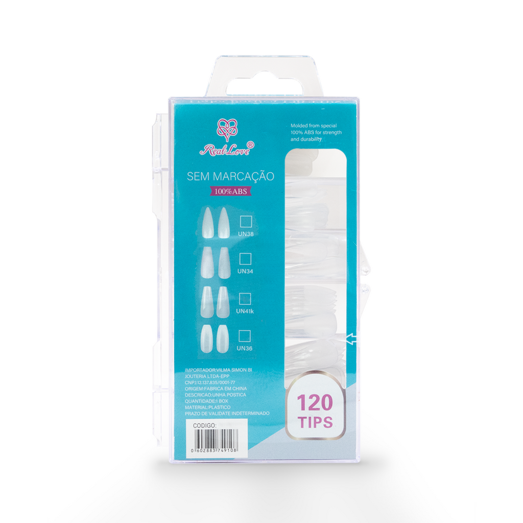 Box Postiça Realista 120 Peças - Real Love