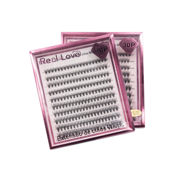 Cílios para Extensão Wisps Tamanho Diversos - Real Love
