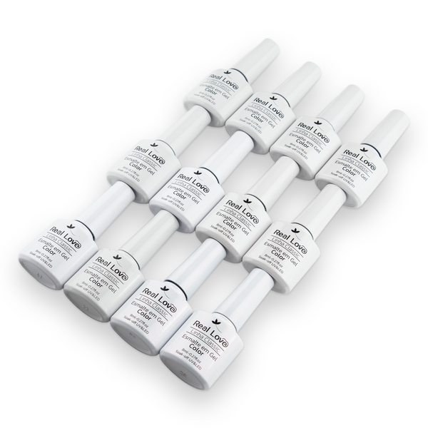 Kit 12 Esmalte em Gel 8ml - Linha Classic - Real Love