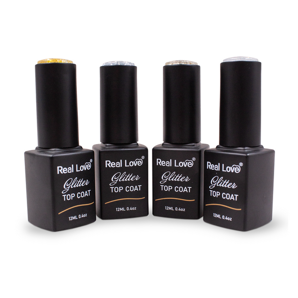 Top Coat Com Glitter Para Unhas -  Real Love