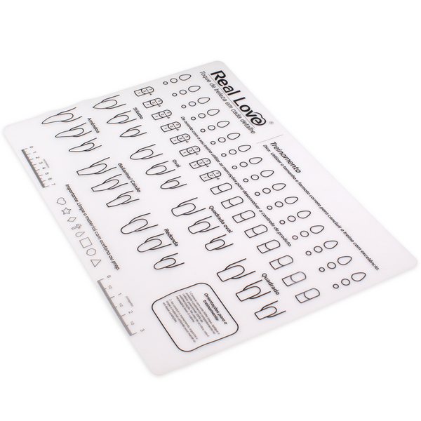 Tapete Silicone Para Treino Desenho Unhas Alongamento Nail Art - Real Love