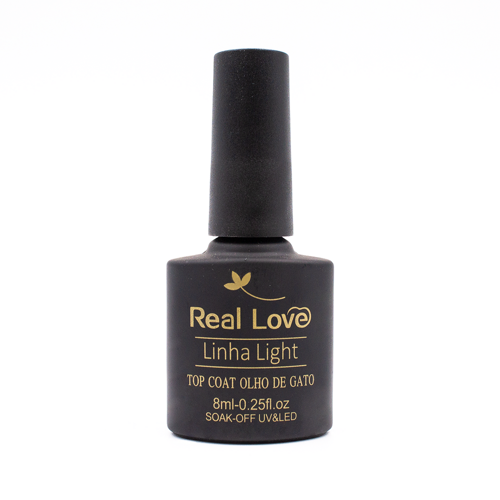 Top Coat Olho De Gato Linha Light SOAK-OFF UV&LED 8ml - Real Love