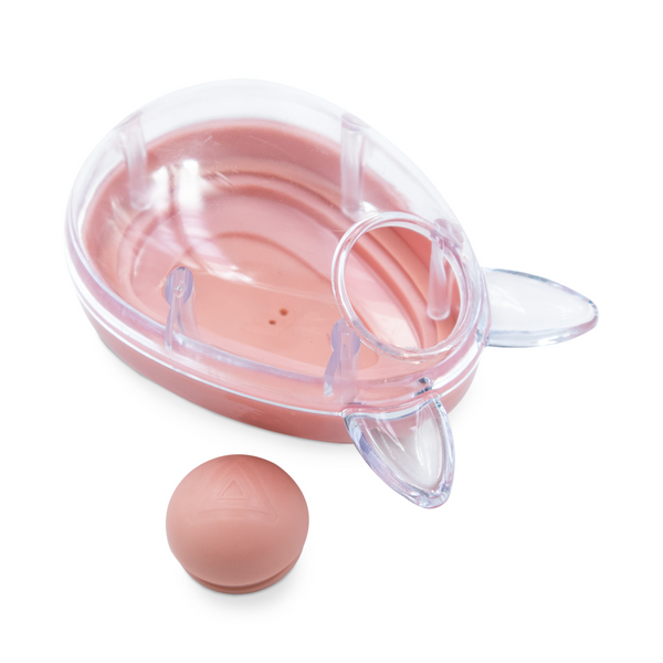 Escova Massageadora Silicone Couro Cabeludo com Compartimento para Shampoo - Real Love