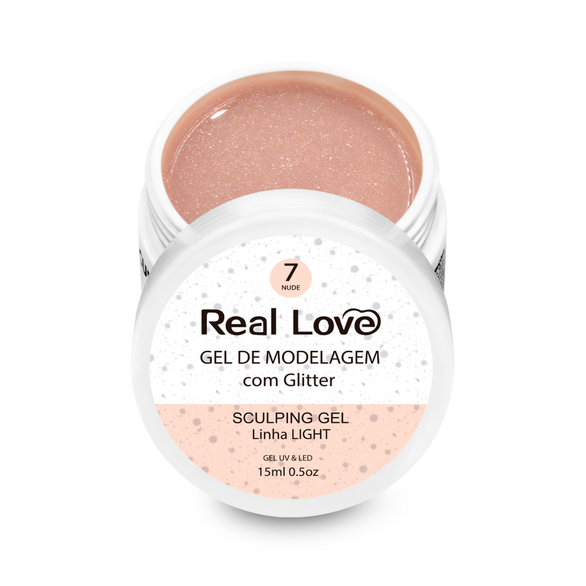 Gel Construtor com Glitter 15ml