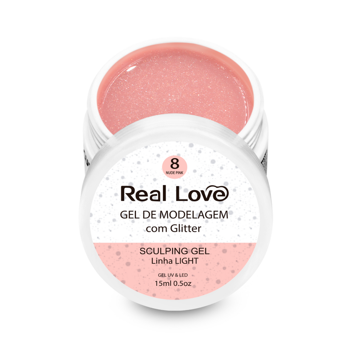 Gel Construtor com Glitter 15ml