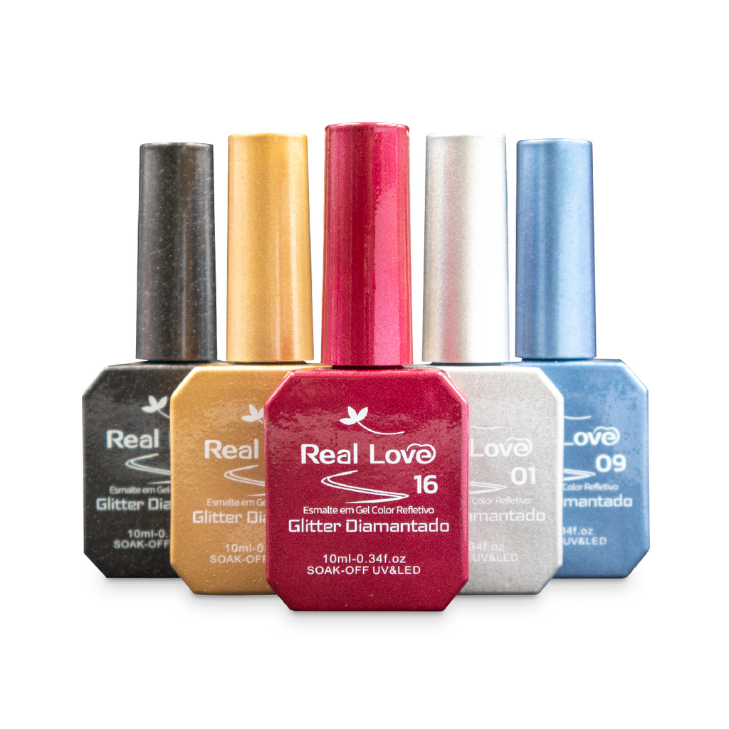 Esmalte em Gel Glitter Refletivo - Real Love