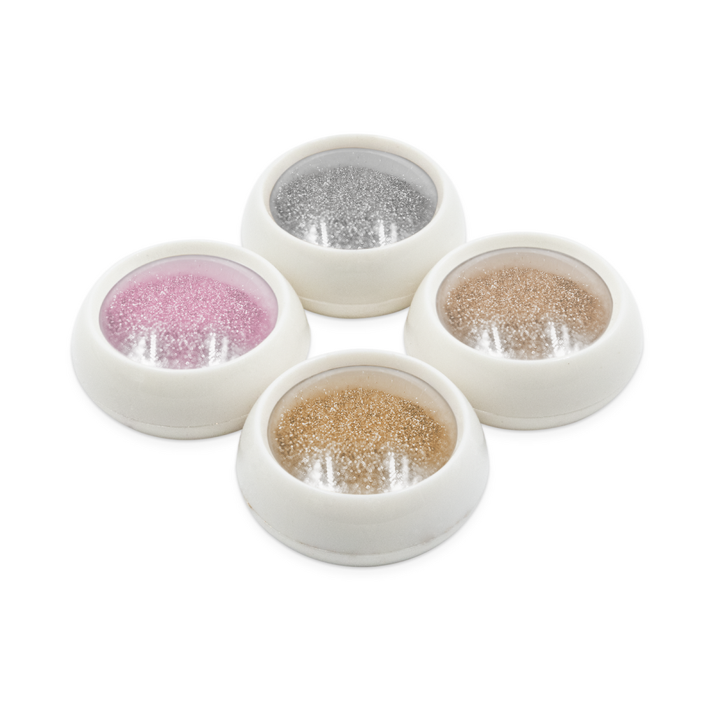 Kit 4 Potinhos Pó Cromado Sortidos - Real Love