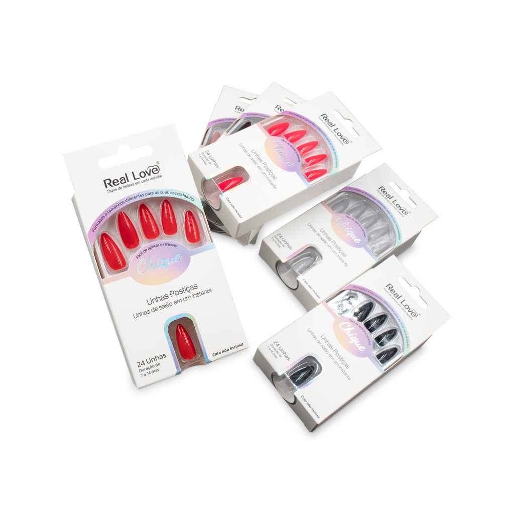 Unhas Postiças Almond - Real Love