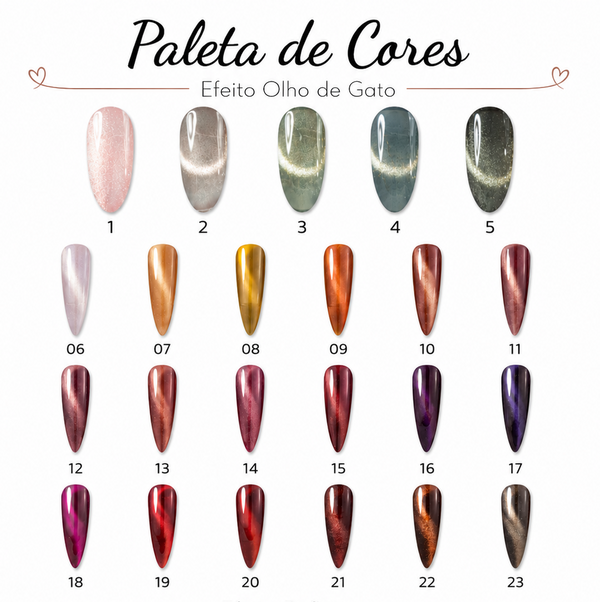Esmalte em Gel 10ml - Olho de Gato Brilhante - Real Love