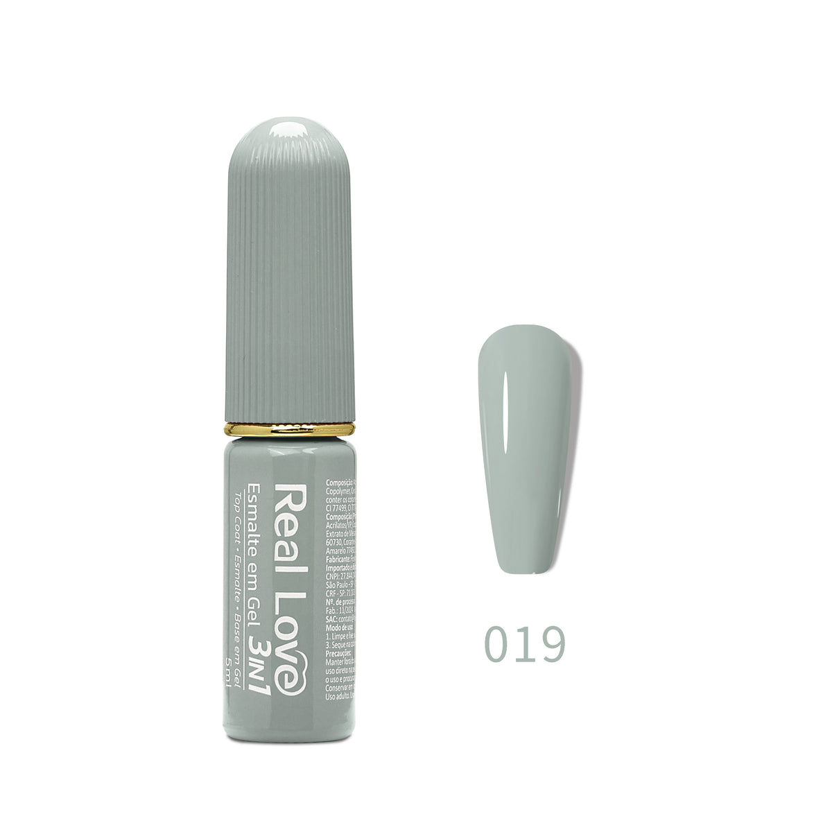 Esmalte em Gel 3in1 - Base, Esmalte e Top Coat 5ml