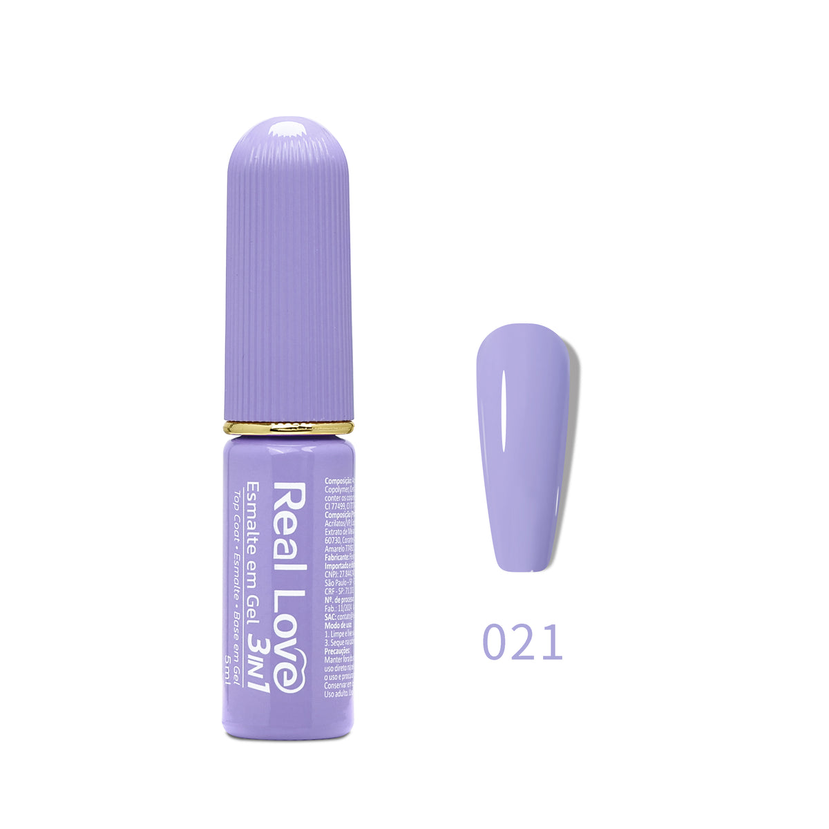 Esmalte em Gel 3in1 - Base, Esmalte e Top Coat 5ml