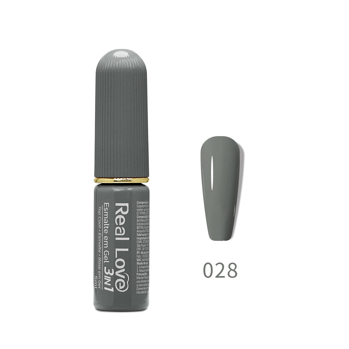 Esmalte em Gel 3in1 - Base, Esmalte e Top Coat 5ml