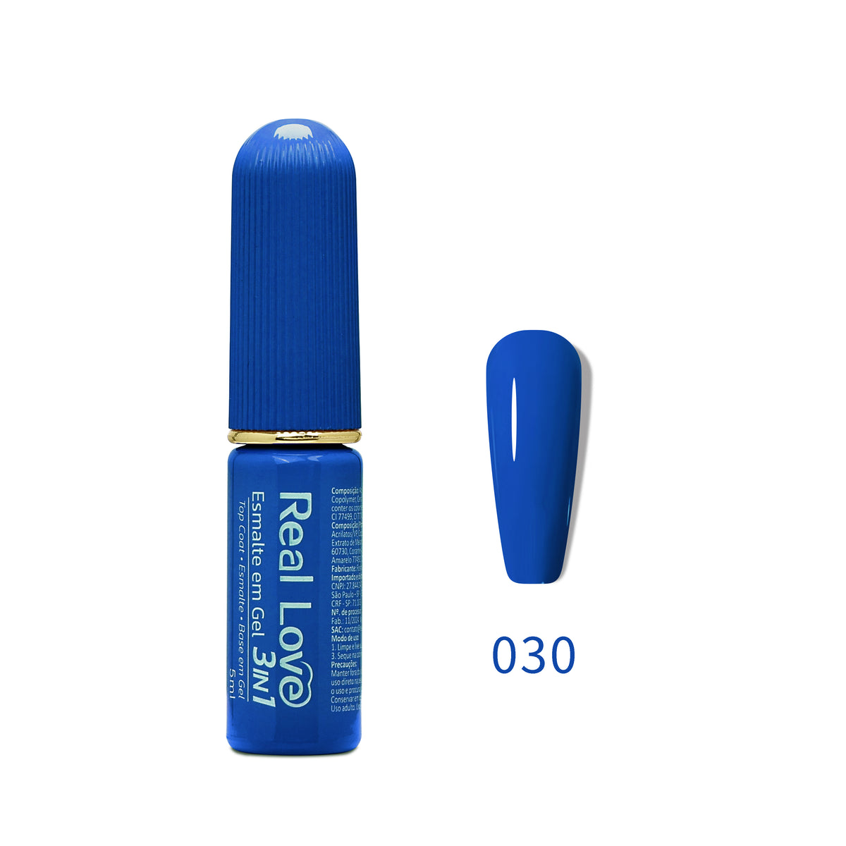 Esmalte em Gel 3in1 - Base, Esmalte e Top Coat 5ml