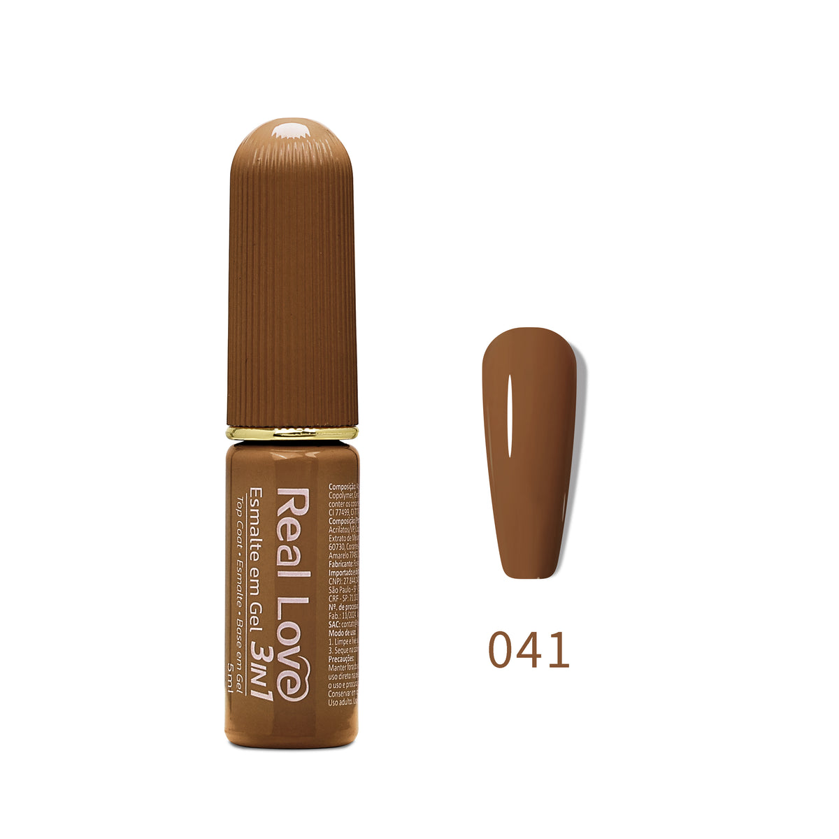 Esmalte em Gel 3in1 - Base, Esmalte e Top Coat 5ml