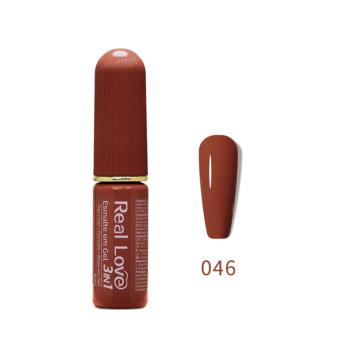Esmalte em Gel 3in1 - Base, Esmalte e Top Coat 5ml