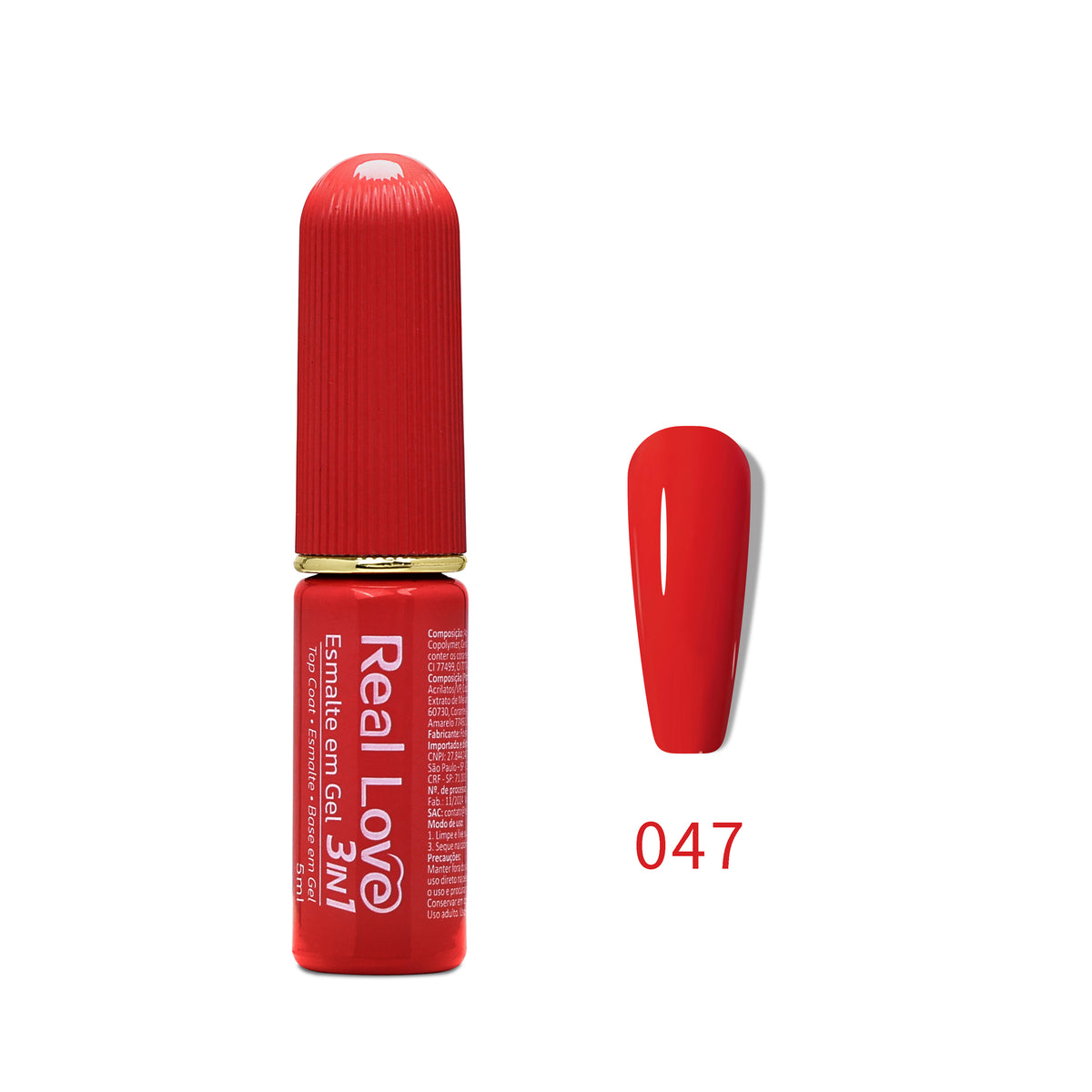 Esmalte em Gel 3in1 - Base, Esmalte e Top Coat 5ml