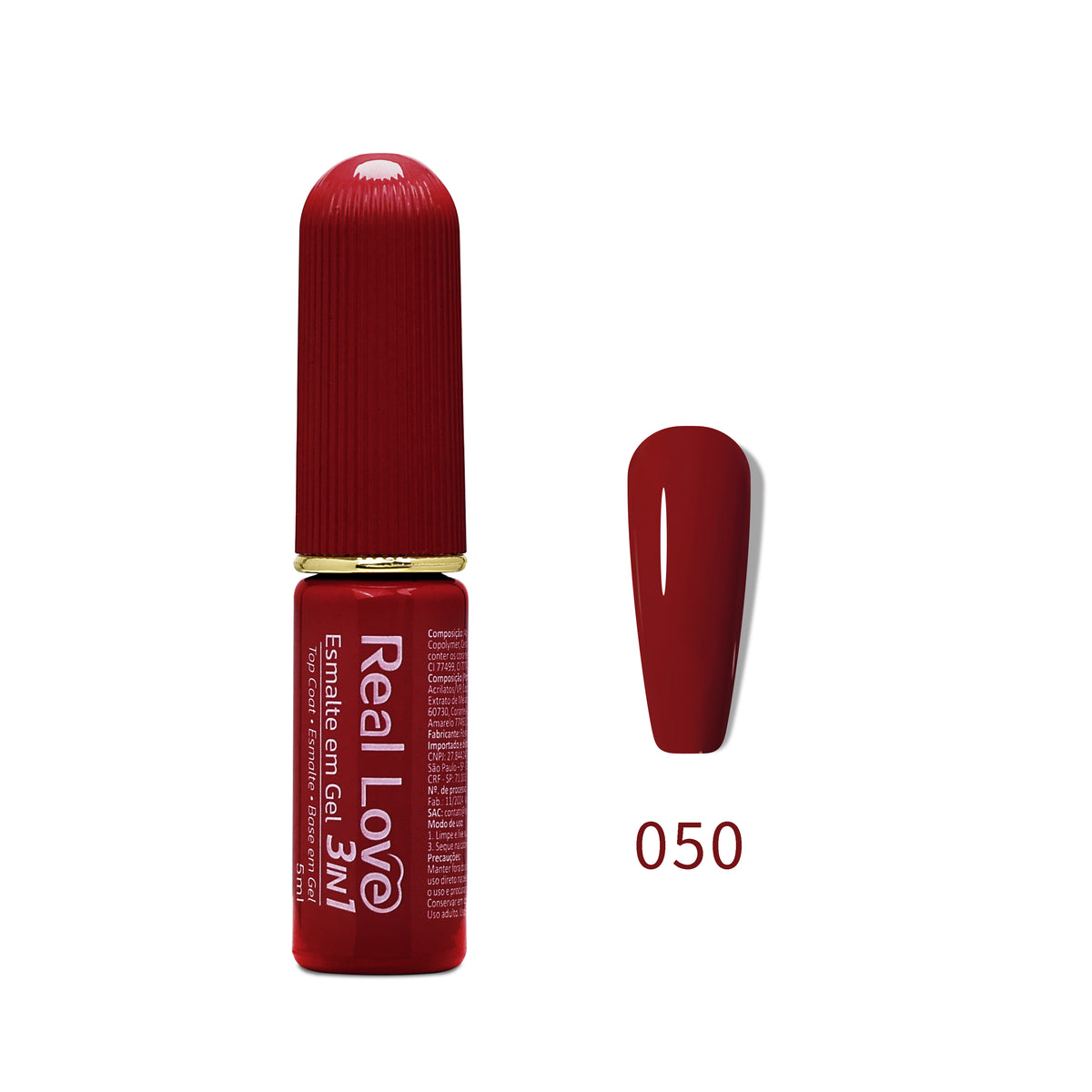 Esmalte em Gel 3in1 - Base, Esmalte e Top Coat 5ml