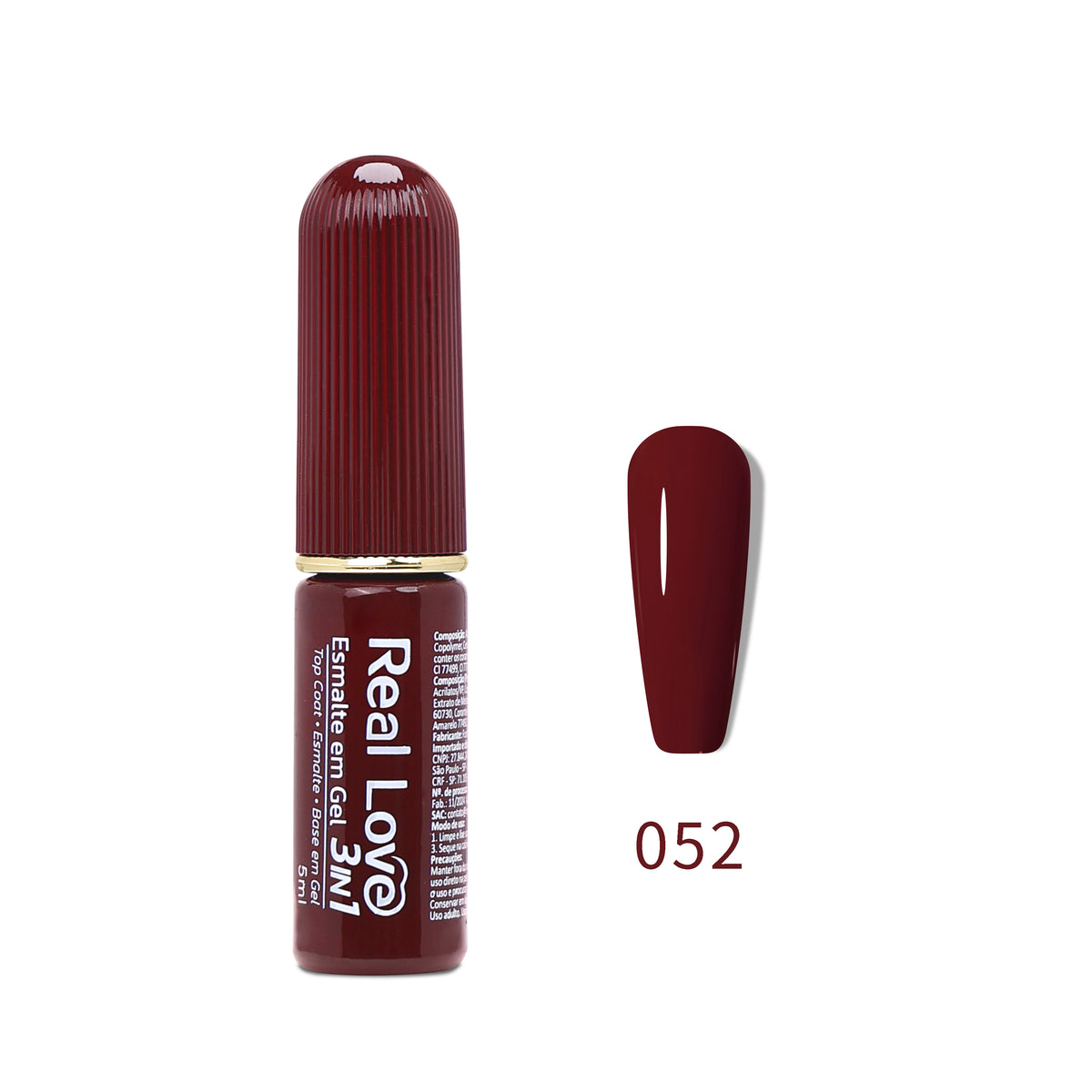 Esmalte em Gel 3in1 - Base, Esmalte e Top Coat 5ml