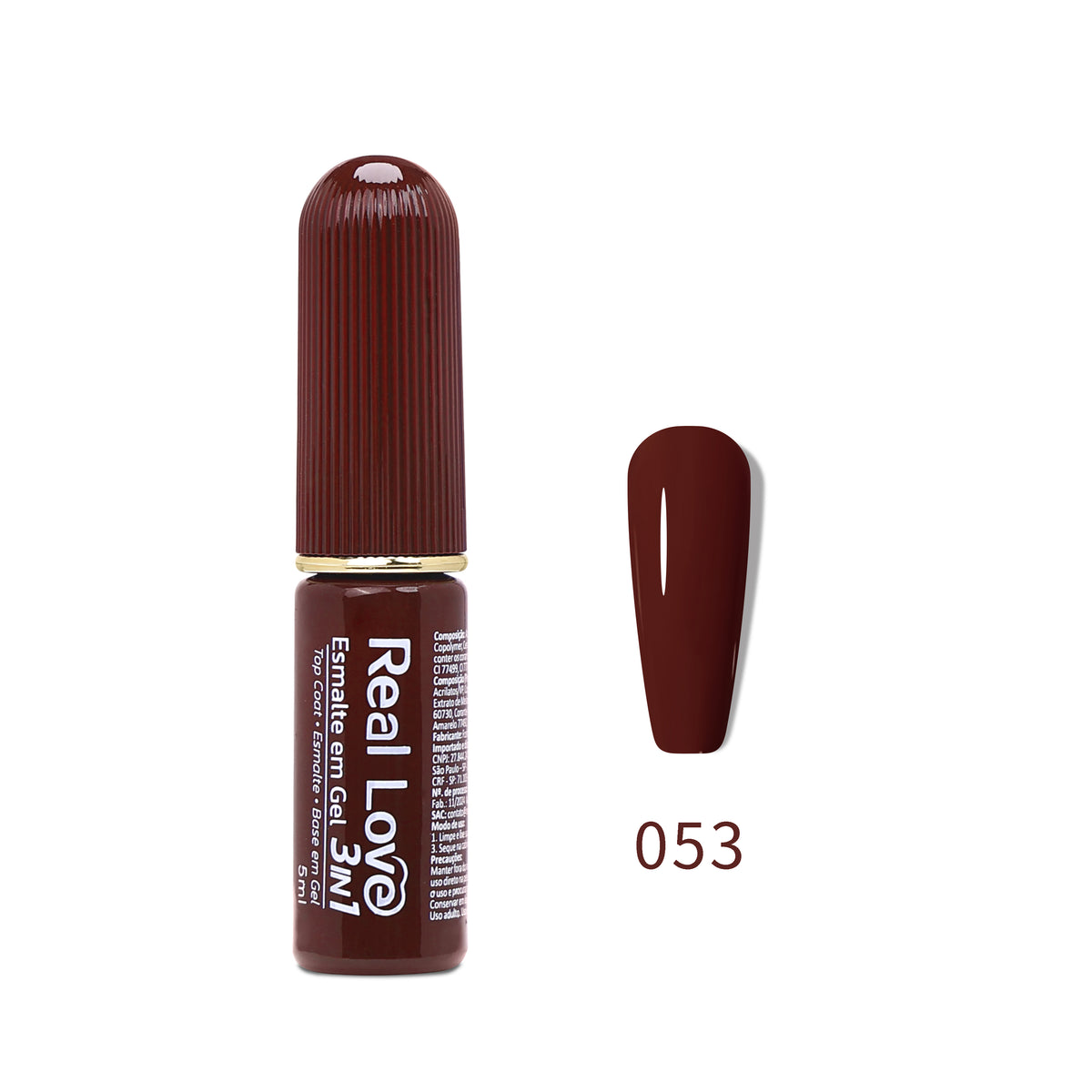 Esmalte em Gel 3in1 - Base, Esmalte e Top Coat 5ml