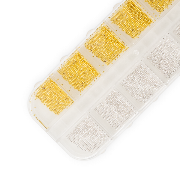 Decoração Metálica para Unhas Estilo Caviar - Real Love