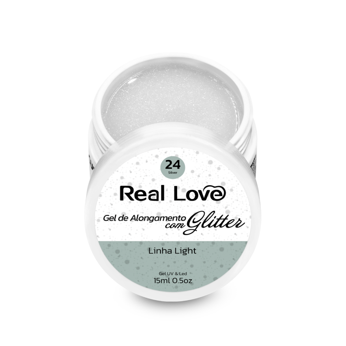 Gel Construtor com Glitter 15ml