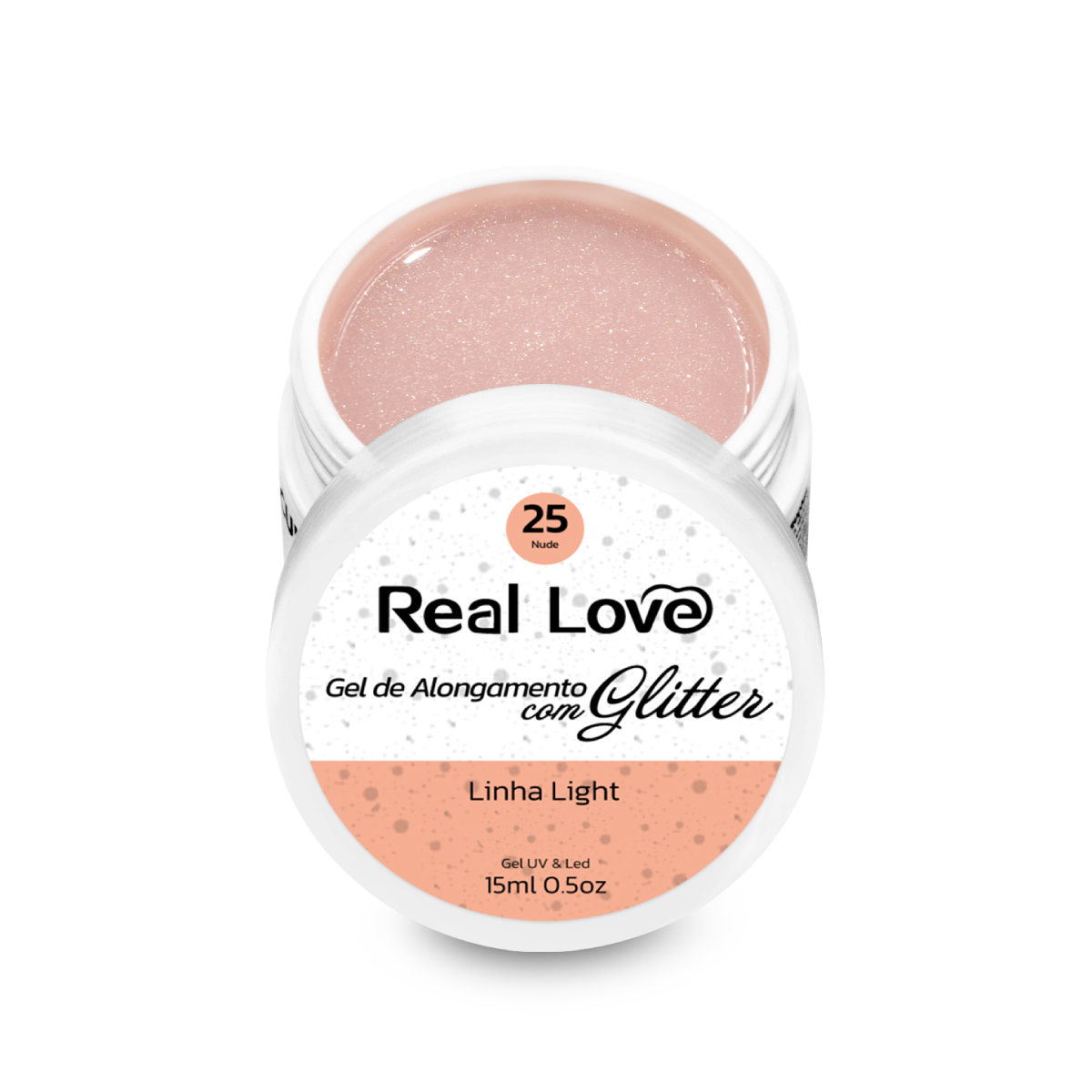 Gel Construtor com Glitter 15ml