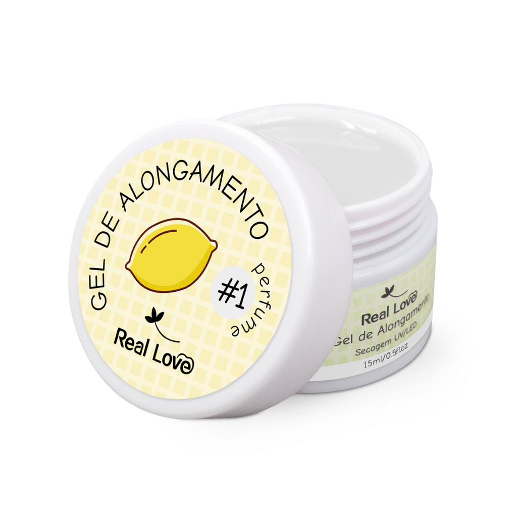 Gel de Alongamento para Unhas Linha Light Aromatizado 15ml Real Love