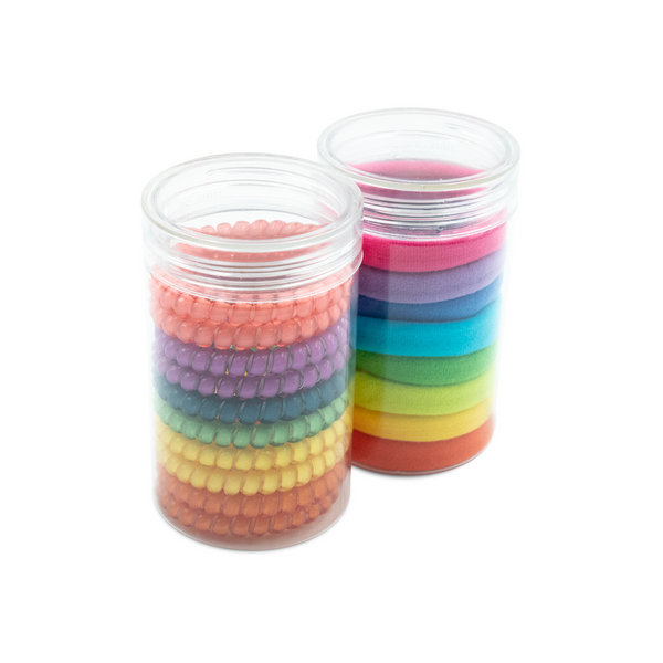 Kit 2 Potinho Elástico para Cabelo Rabicó e Elastico Fio de Telefone - Real Love