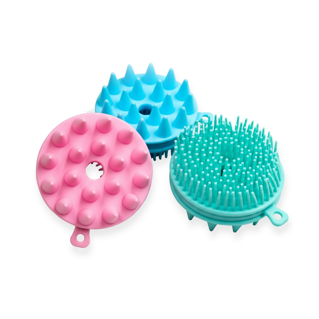 Escova Massageadora Silicone Couro Cabeludo - Real Love