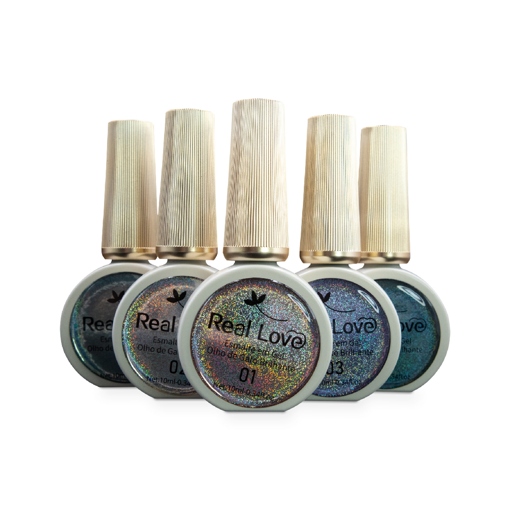 Esmalte em Gel Olho de Gato Brilhante 10ml - Real Love