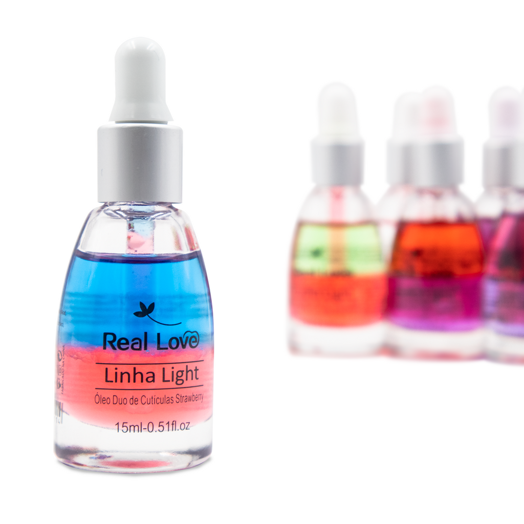 Óleo Bifásico Revitalizador de Cutículas Linha Light - Real Love