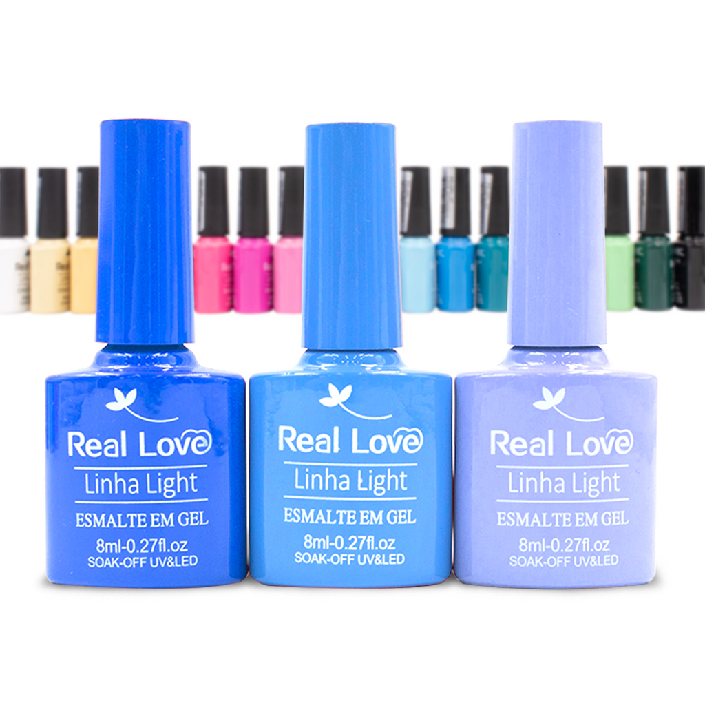 Esmalte em Gel - Linha Light - 8ml (Cores: 101 ao 185) - Real Love