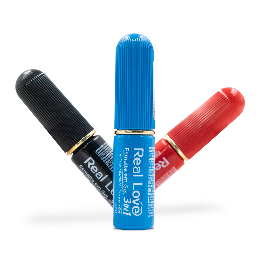 Esmalte em Gel 3in1 - Base, Esmalte e Top Coat 5ml