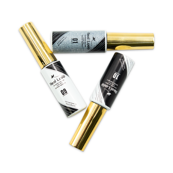 Kit esmalte em Gel Line Art (Efeito Spider) Unhas 10ml - Real Love