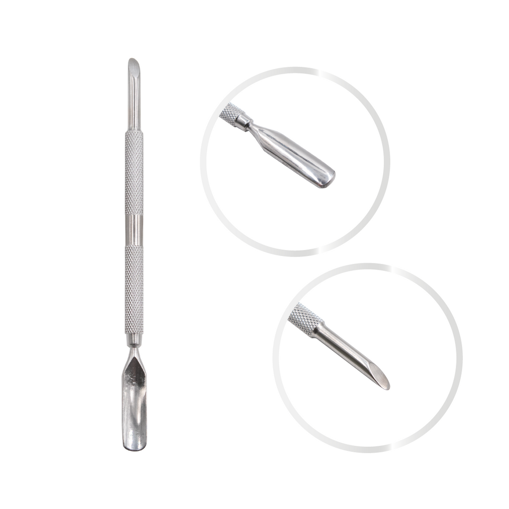 Empurrador e Raspador de Cutícula Inox Duplo - Real Love
