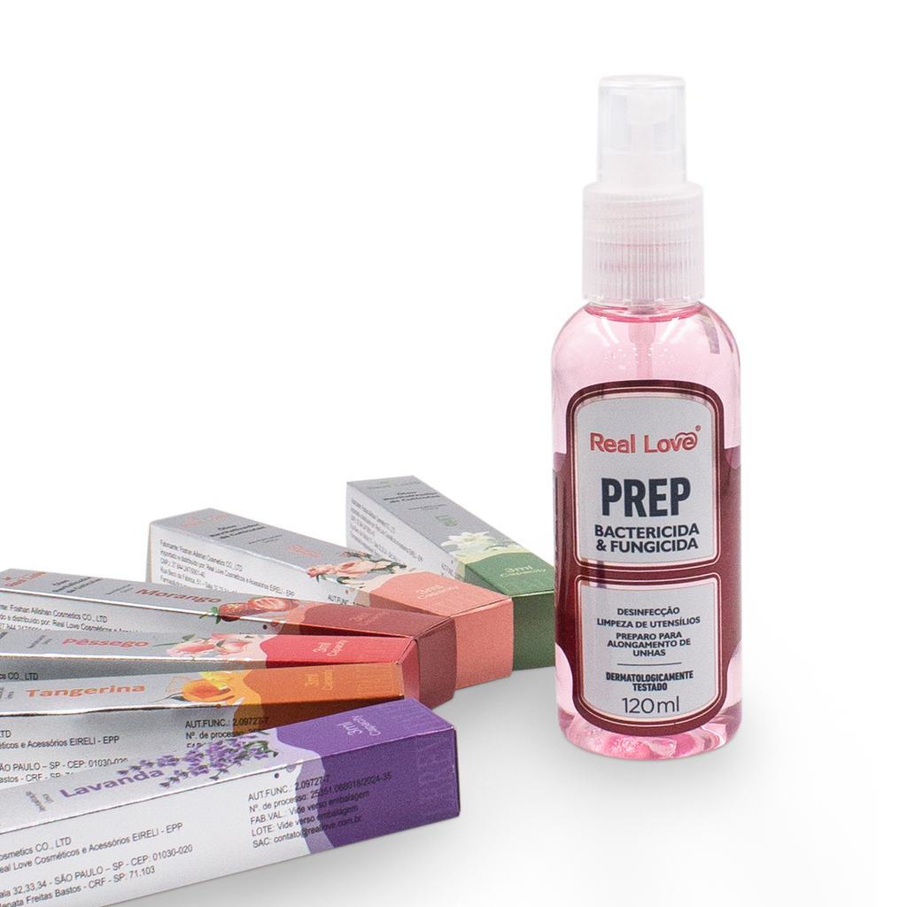 Kit Especial Prep Anti Bactericida + Óleo Revitalizador de Cutículas - Real Love