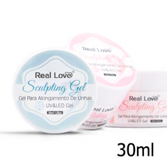 Gel para Alongamento dfe Unhas Sculpting Gel UV&LED GEL 30ml - Real Love -  Make no Atacado