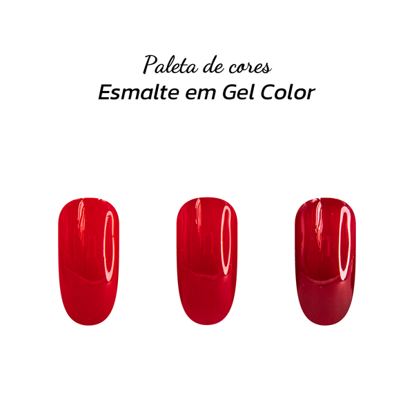 Kit 3 Esmaltes de Vermelho Claro 10ml - Real Love