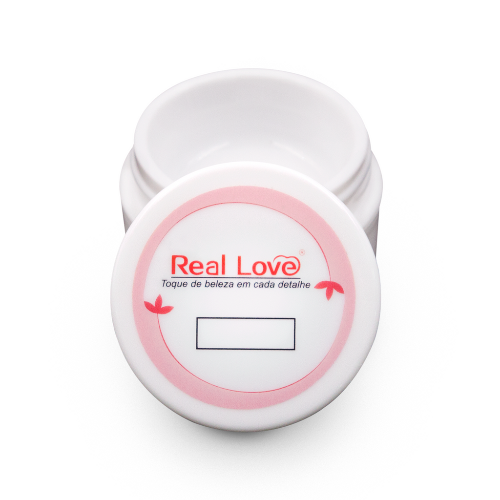 Pote para Gel Refil Reutilizável 15ml  - Real Love