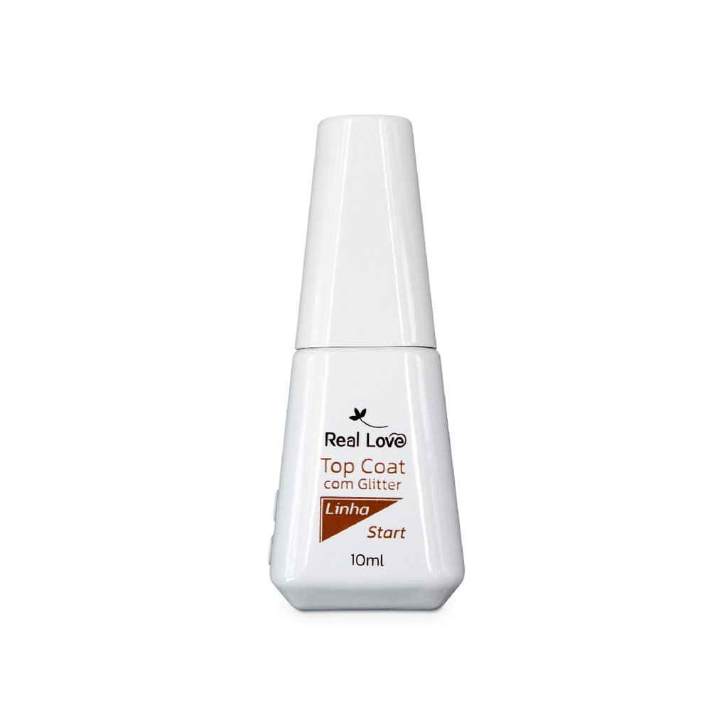 Top Coat Com Glitter Para Unhas Linha Start 10ml -  Real Love