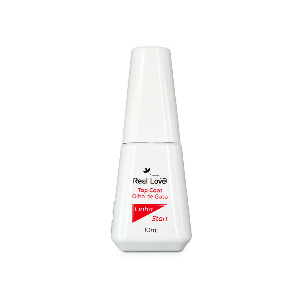 Top Coat Olho De Gato Linha Start 10ml - Real Love
