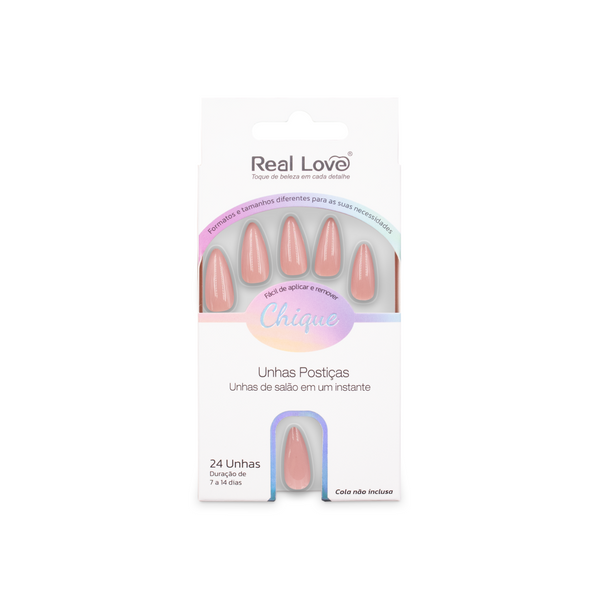 Unhas Postiças Almond - Real Love